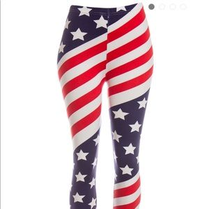 American Flag Leggings